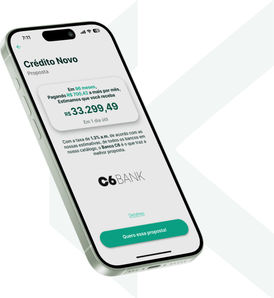 Empréstimo consignado Banco C6 no App Konsi app konsi com Empréstimo consignado Banco C6