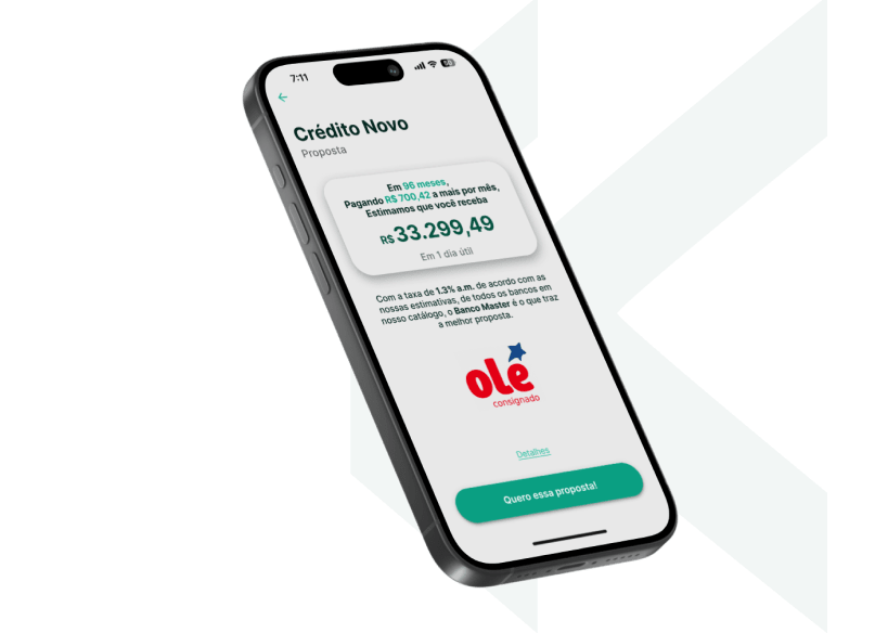 Empréstimo consignado Banco Olé Consignado no App Konsi app konsi com Empréstimo consignado Banco Olé Consignado